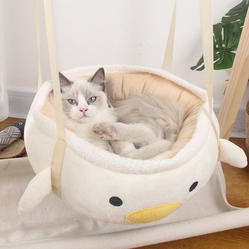 Dailypets Soft Cat Hammock Bed – Suspended Cozy Nest with Clips