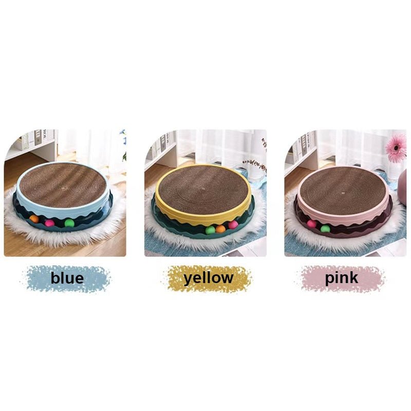 Dailypets Premium Cat Scratch Board – Rolling Ball Activity Scratcher