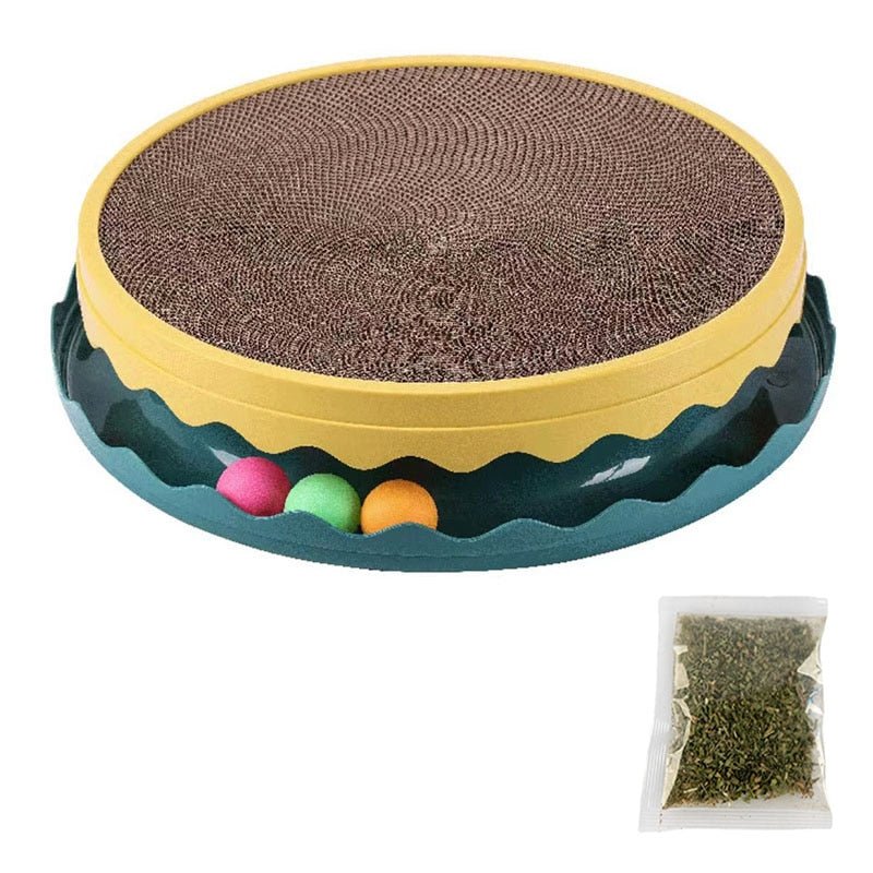 Dailypets Premium Cat Scratch Board – Rolling Ball Activity Scratcher