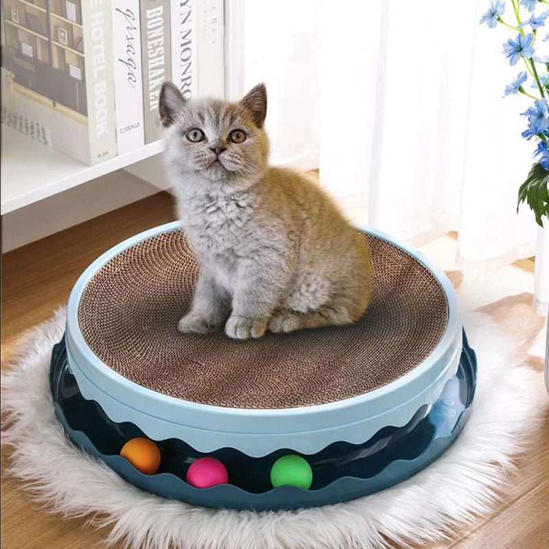Dailypets Premium Cat Scratch Board – Rolling Ball Activity Scratcher