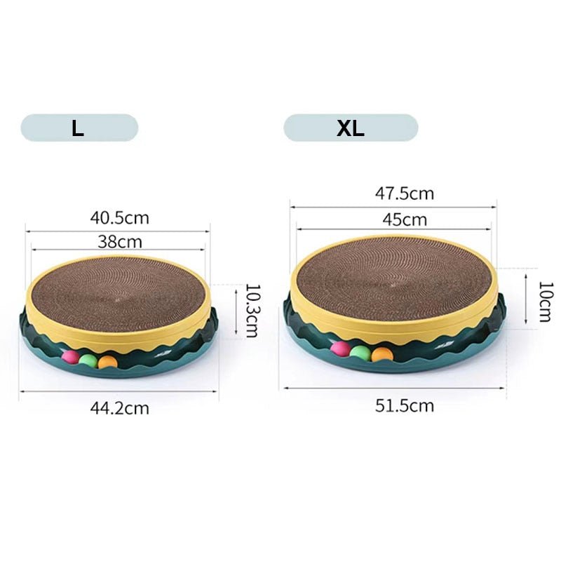 Dailypets Premium Cat Scratch Board – Rolling Ball Activity Scratcher