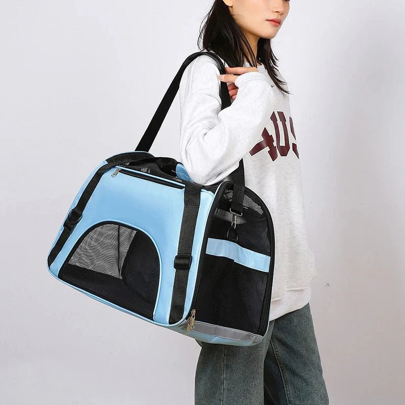 Dailypets Soft Pet Travel Carrier with Breathable Mesh Panels for Comfortable Journeys