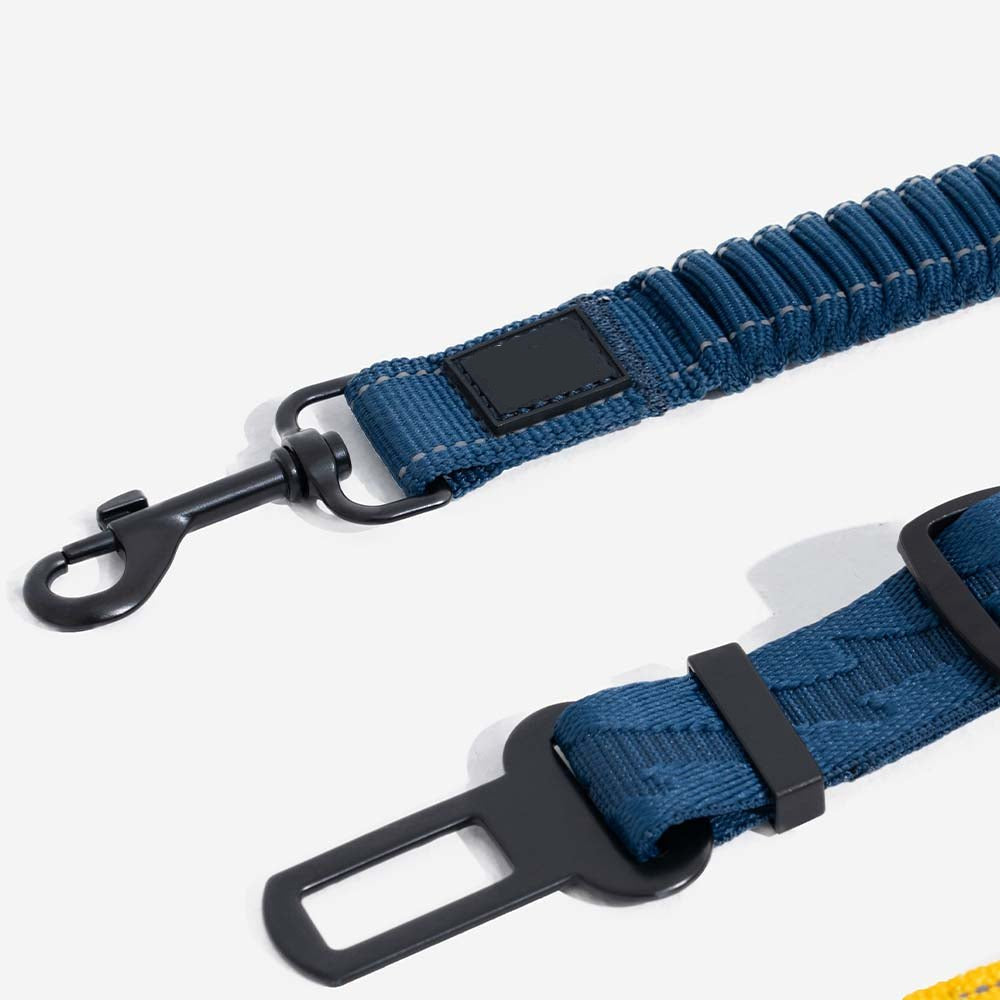 Dailypets Adjustable Dog Car Seat Belt with Reflective Bungee Design for Safe Travel