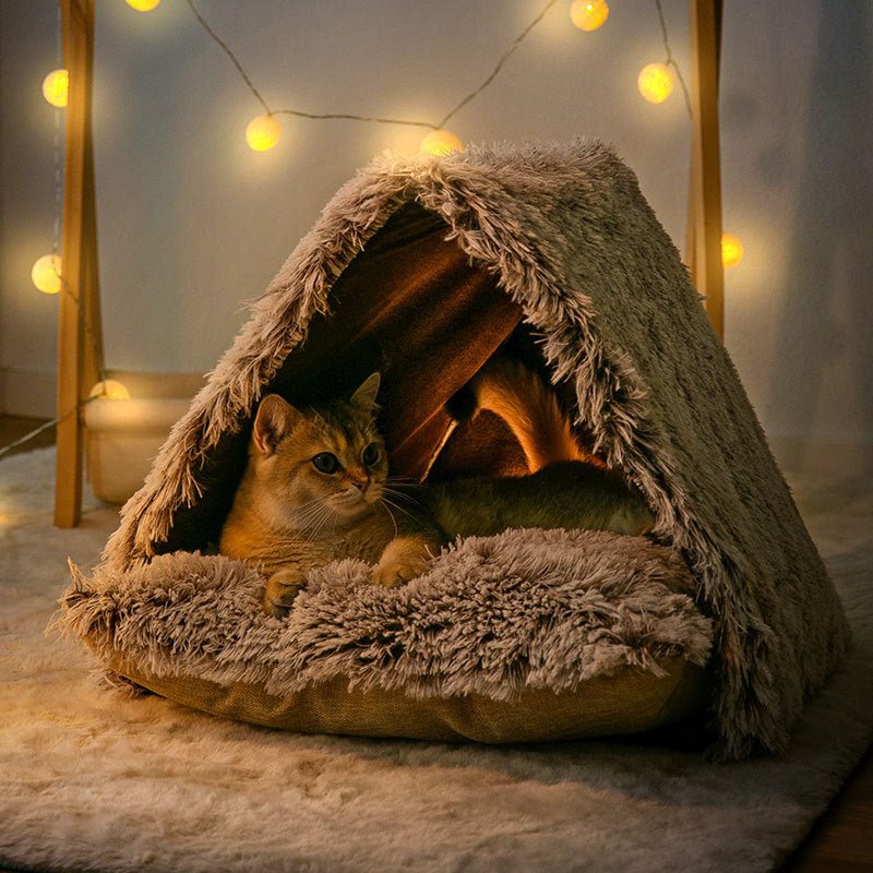 Dailypets Warm Cat Tent House – Ultra-Soft Plush Retreat
