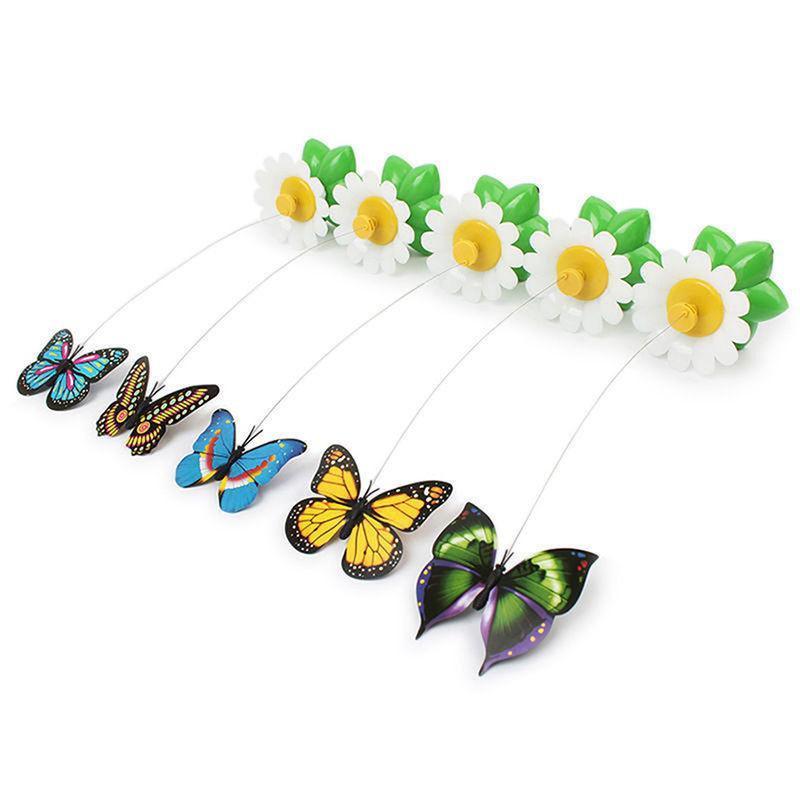 Dailypets Electric Cat Teaser Toy, Butterfly & Hummingbird Hunt Toy