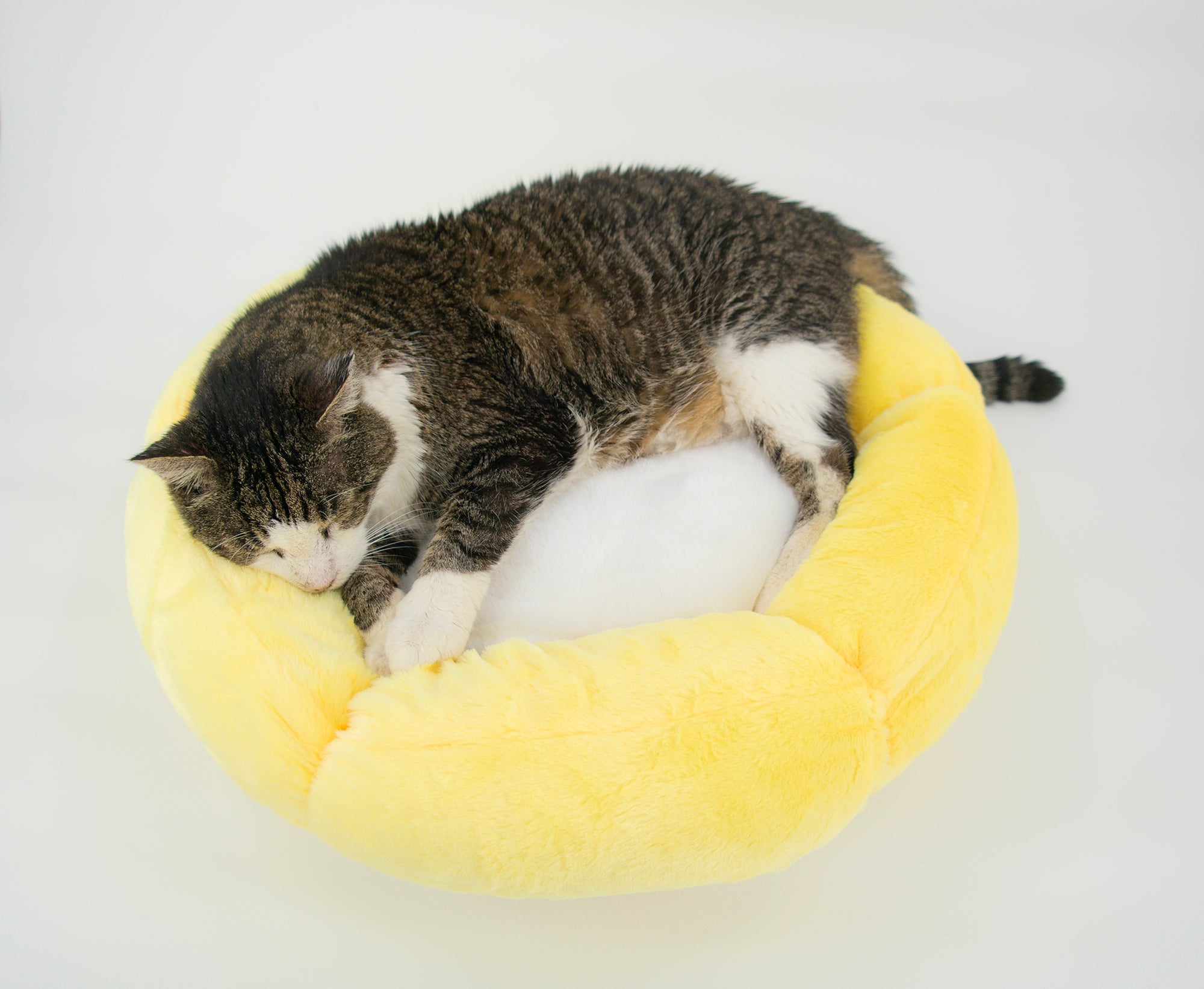 Dailypets Round Sun Cat Bed Soft Plush Nest for Cats & Small Pets