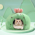Dailypets Desert's Meow Cat Cave – Cute Plush Cactus Hideaway