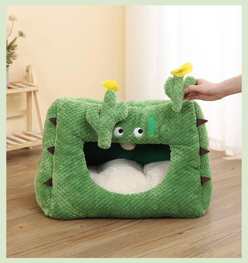 Dailypets Desert Cactus Cat Cove – Soft Cozy Cat Hideout