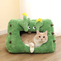 Dailypets Desert Cactus Cat Cove – Soft Cozy Cat Hideout