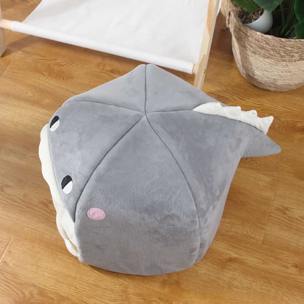 Dailypets Plush Dinosaur Cat Bed with Removable Cushion