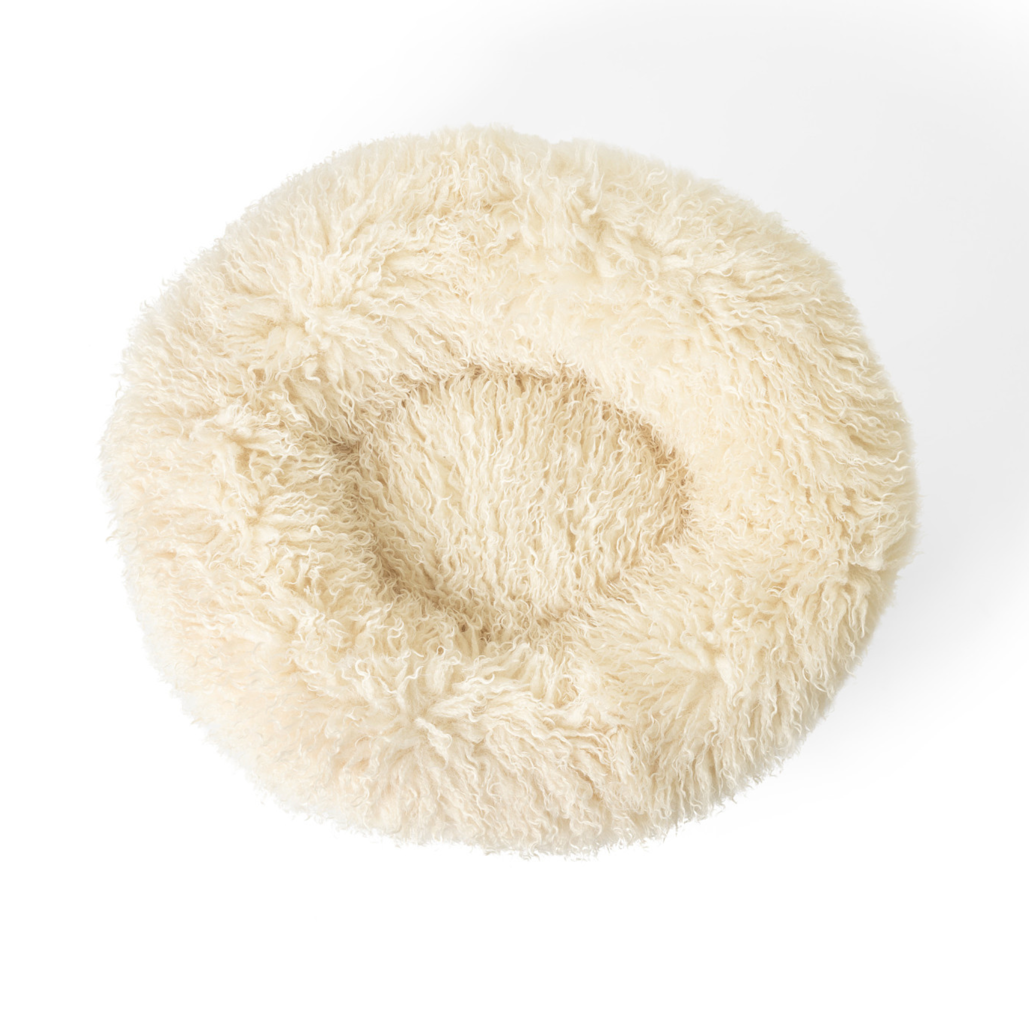 Dailypets Plush Sheep Faux Fur Donut Pet Bed