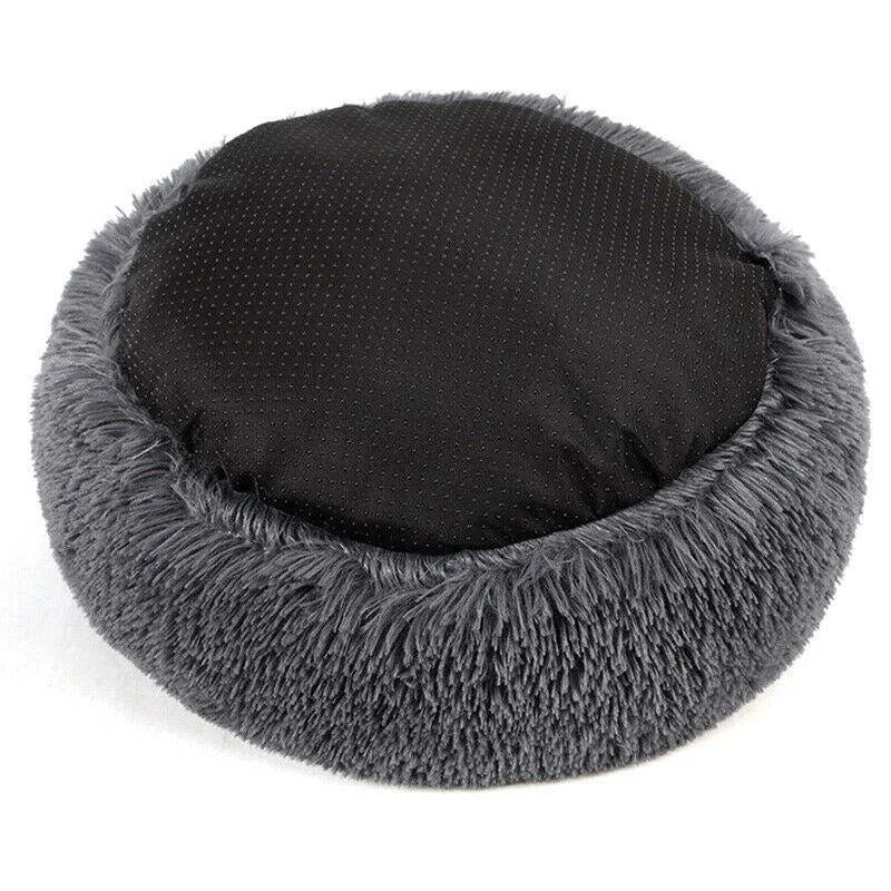 Dailypets Calming Plush Pet Bed with Raised Supportive Rim for Restful Everyday Sleep