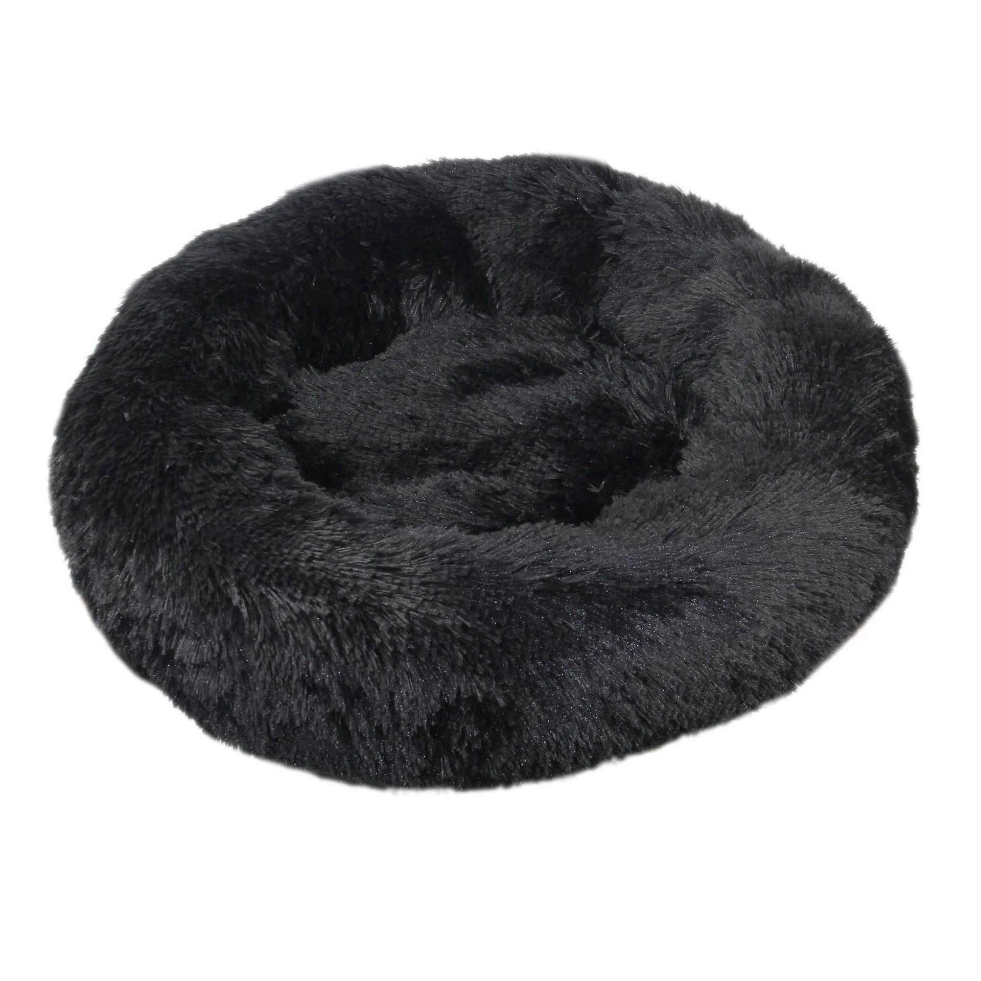 Dailypets Calming Plush Pet Bed with Raised Supportive Rim for Restful Everyday Sleep