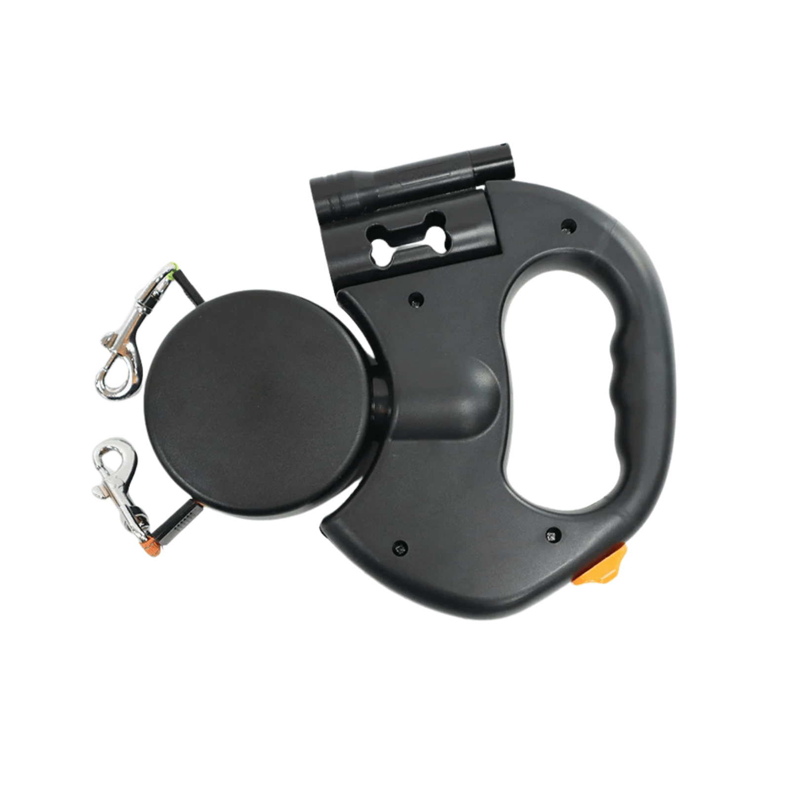 Dailypets Dual Retractable Dog Leash with LED Light & 360° Tangle-Free Rotation