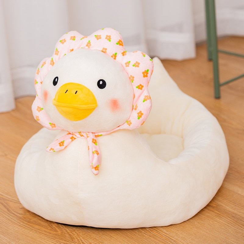 Dailypets Cozy Duck Cat Lounger – Adorable Plush Resting Bed