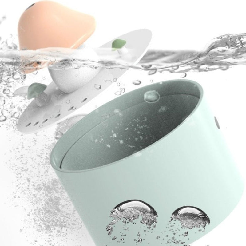 Dailypets Ceramic Cat Water Fountain with Mushroom Design and 61oz Capacity
