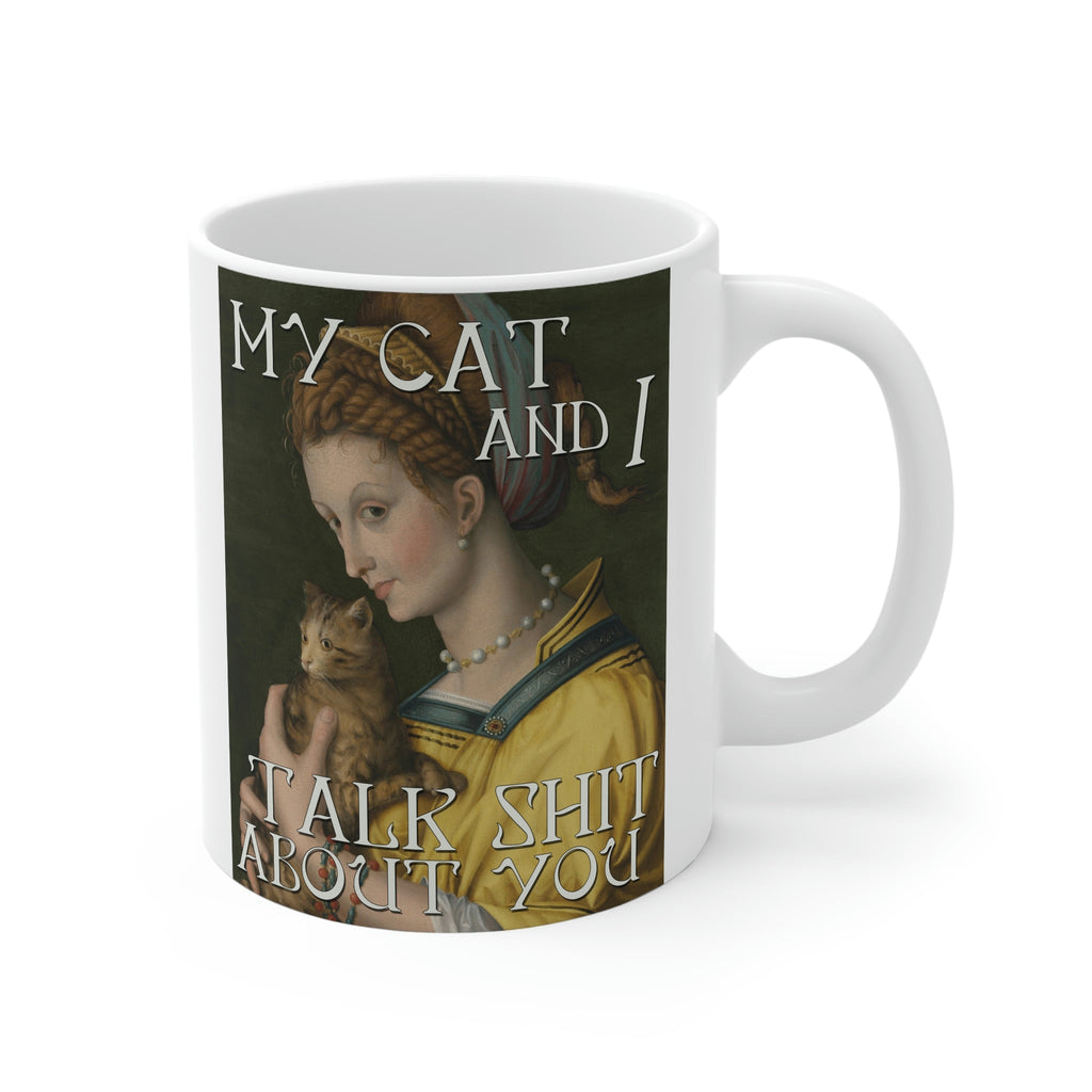 Dailypets Vintage Cat Humor Ceramic Mug