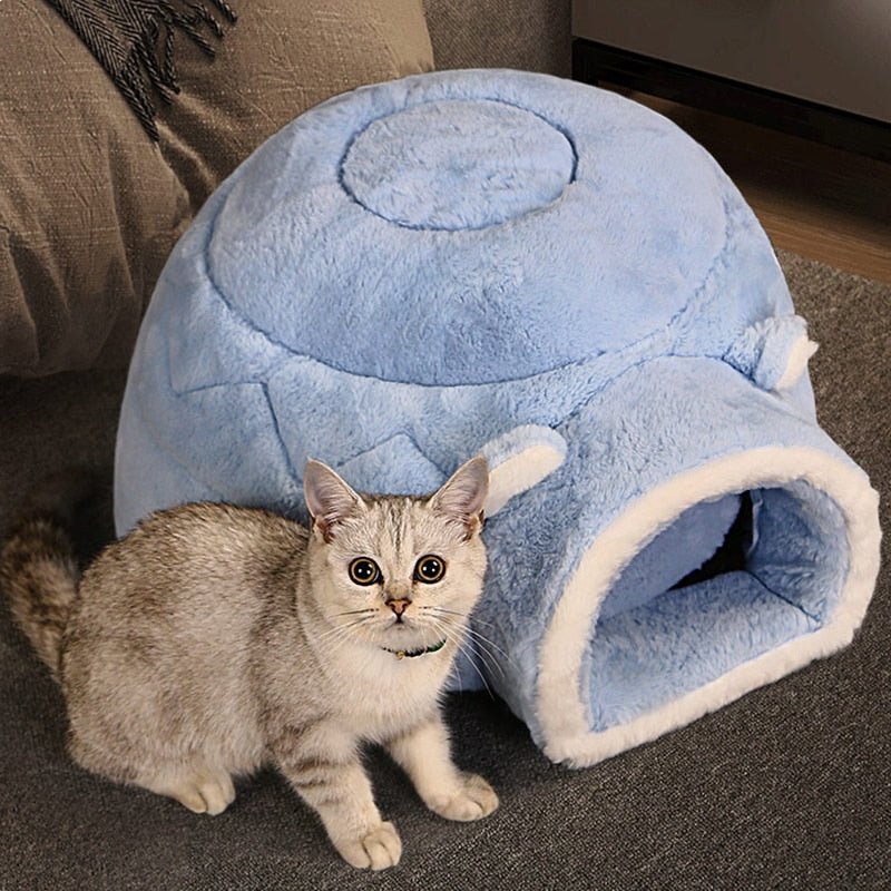 Dailypets Soft Cat Igloo Bed – Cozy Foldable Indoor Cat House