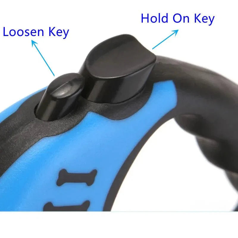 Dailypets 3 m & 5 m Retractable Dog Lead with Ergonomic Grip and Secure Lock