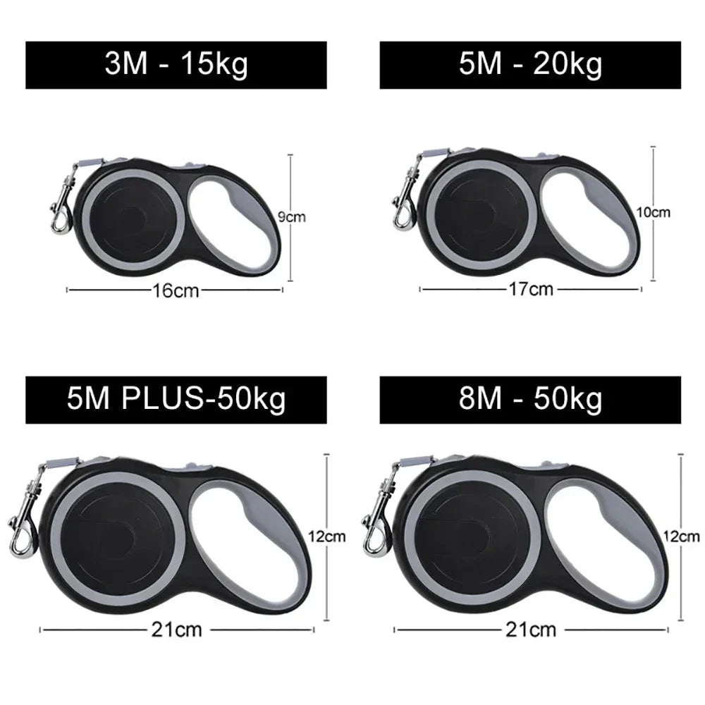 Dailypets Retractable Dog Leash with One-Touch Brake for Dogs Up to 50 kg