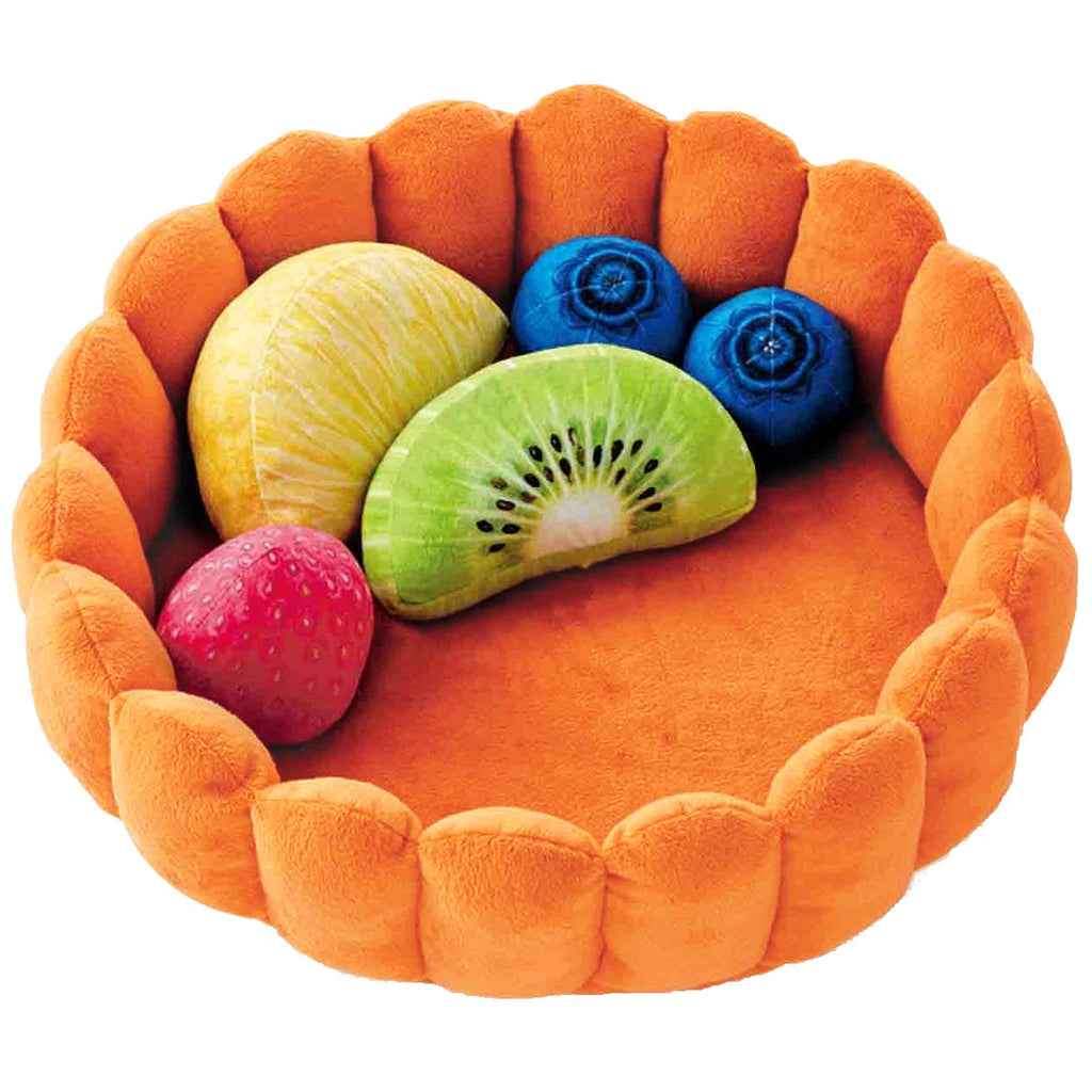 Dailypets Soft Plush Cat Bed with Toy Cushions