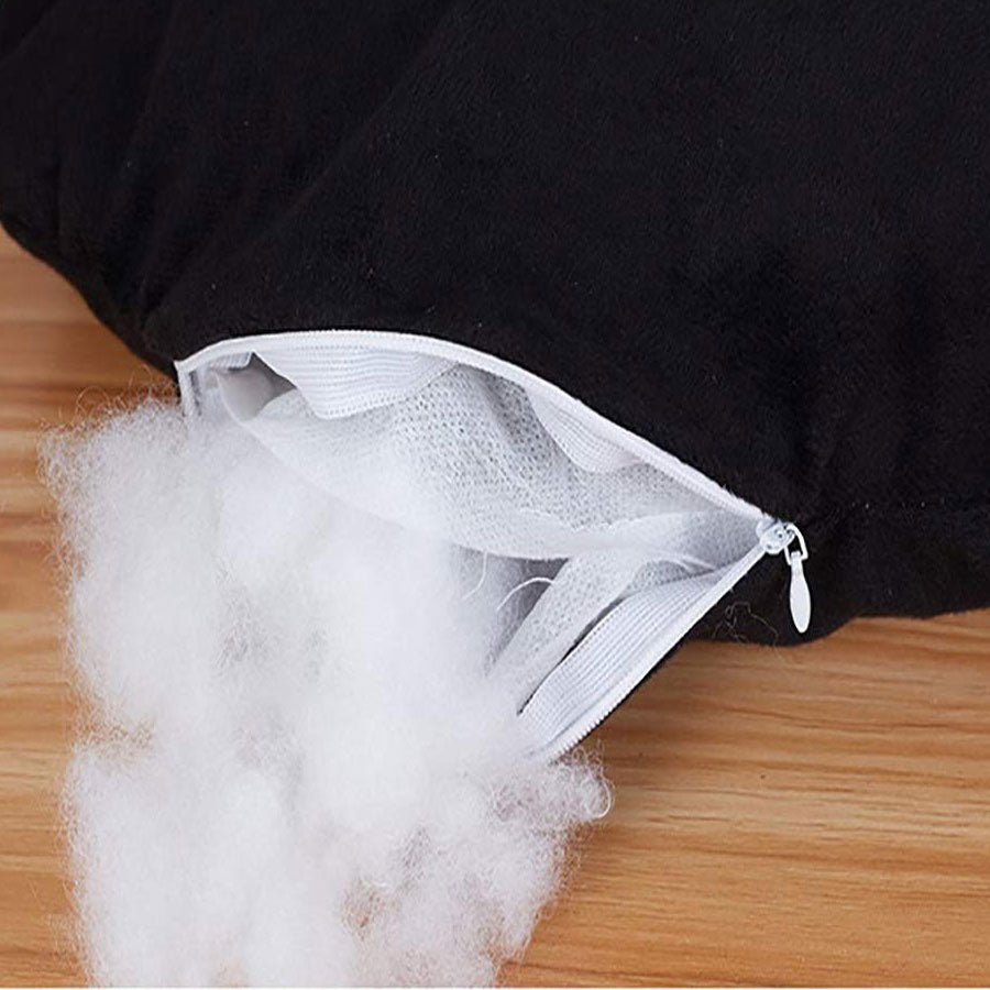 Dailypets Black Cat Plush Bed – Cute Enclosed Sleeping Nest