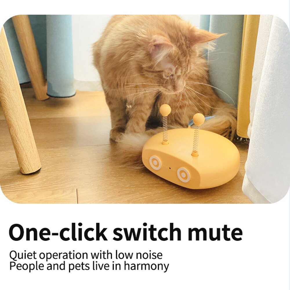 Dailypets Interactive Robotic Cat Toy – Automatic Laser, Bird Sounds & USB Rechargeable