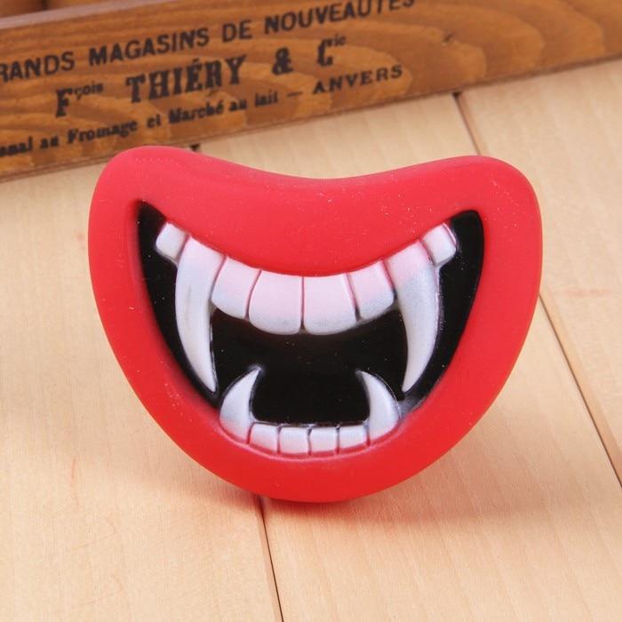 Dailypets Dog Chew Toy, Funny Squeaky Lips for Indoor and Outdoor Play