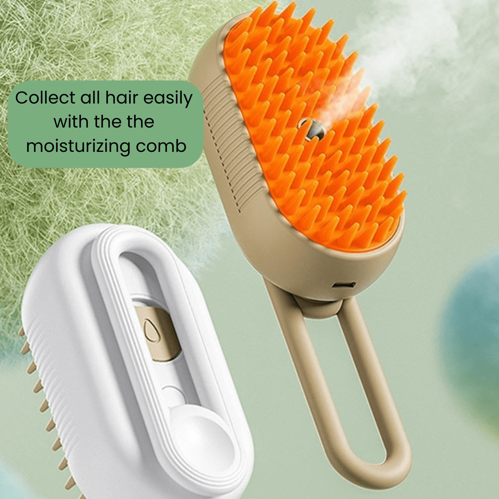 Dailypets Rechargeable 3-in-1 Pet Grooming Brush with Steam Mist for Dogs and Cats
