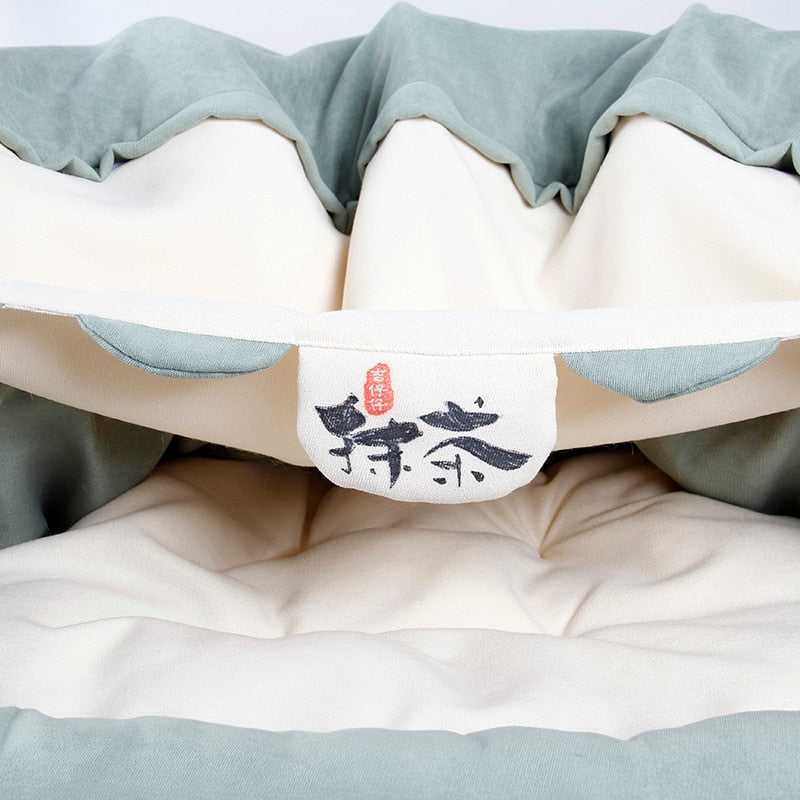 Dailypets Indoor Cat Bed with Tunnel, Cozy Glamping Hideaway for Cats