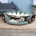 Dailypets Cat Tunnel Bed – Cozy Plush Hideout for Play & Rest