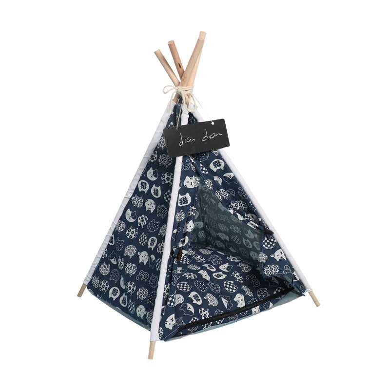 Dailypets Modern Cat Teepee with Wooden Frame