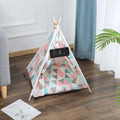 Dailypets Modern Cat Teepee with Wooden Frame