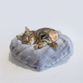 Dailypets Soft Plush Cat Bed Comfortable Round Cushion