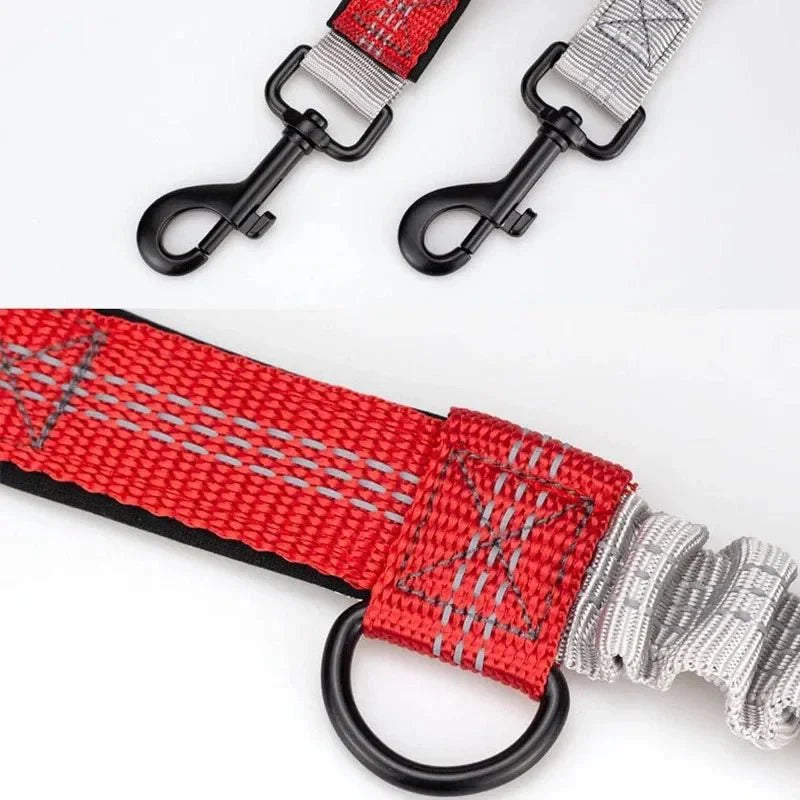 Dailypets Hands-Free Dog Leash with Adjustable Waist Belt & Dual Bungee Design