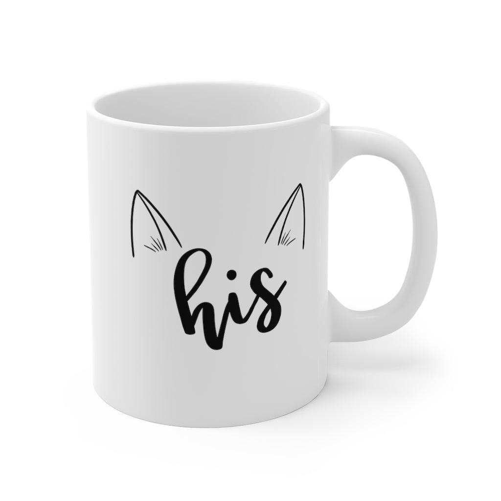 Dailypets Cat Couple Coffee Cup – Everyday Ceramic Mug for Home & Office