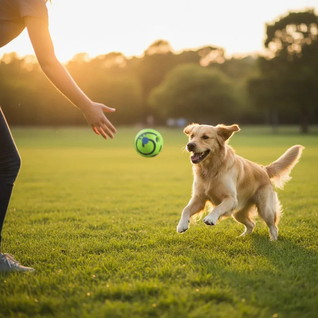 Dailypets Interactive Sound Ball for Dogs – Battery-Free Rolling Dog Toy