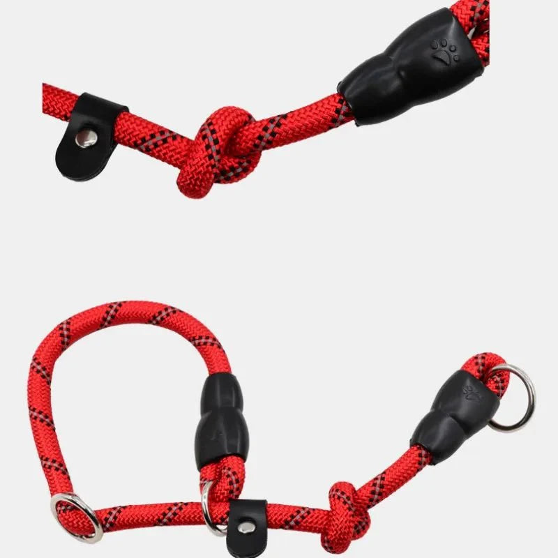Dailypets Adjustable P-Chain Dog Collar with Reflective Strips for Everyday Training
