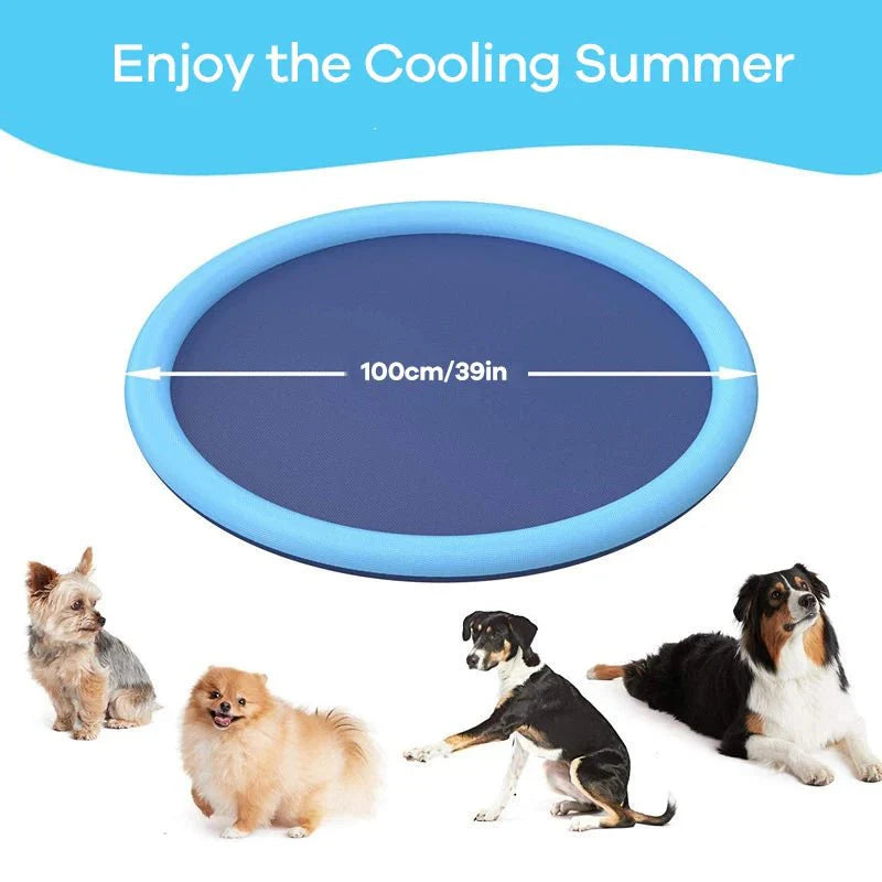 Dailypets Splash Pad for Dogs – Durable Outdoor Cooling Water Mat