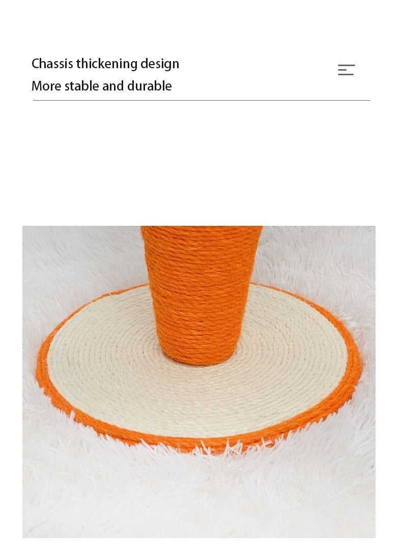Dailypets Standing Carrot Cat Scratching Post – Interactive Cat Furniture