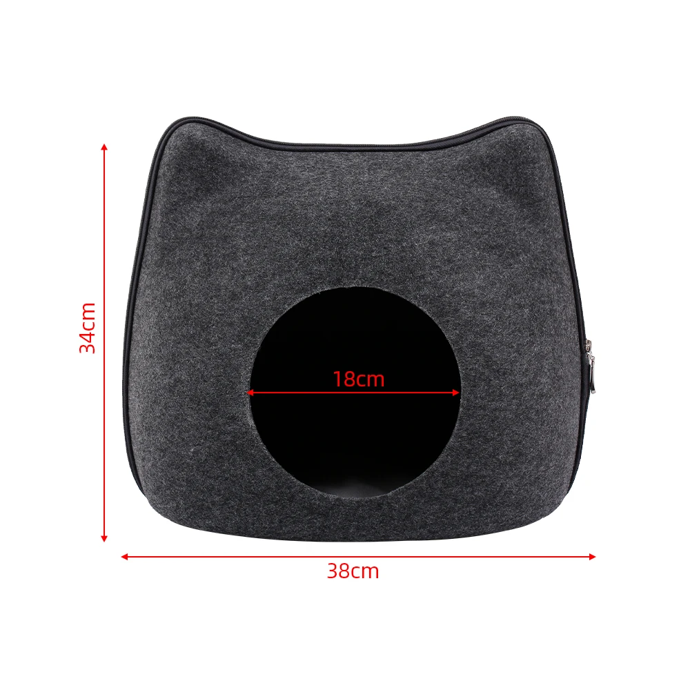 Dailypets Cat Ear Hideout – Soft Felt Sleeping Cave