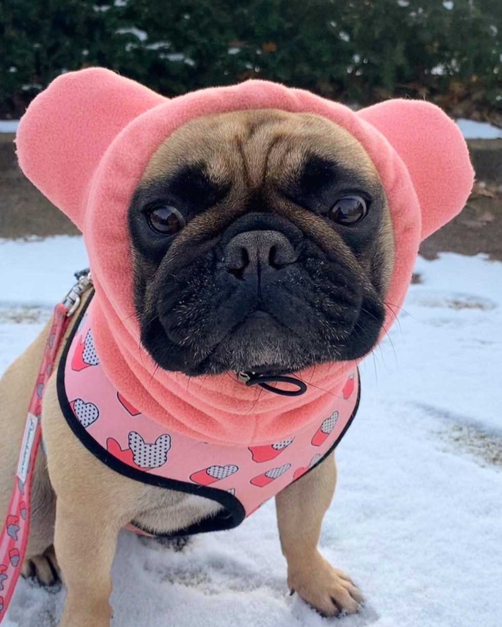 Dailypets Dog Ear Warmers Adjustable Drawstring Dog Hood