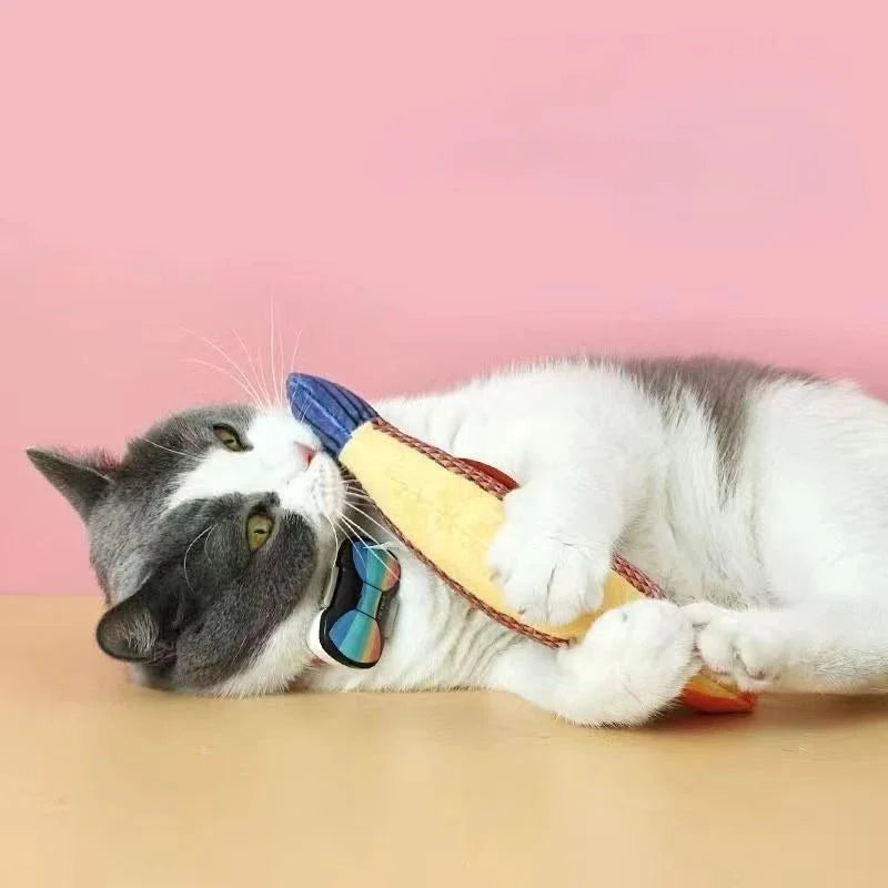 Dailypets Catnip Fish Toy for Cats with Plush Design & Interactive Chewing Fun Daily