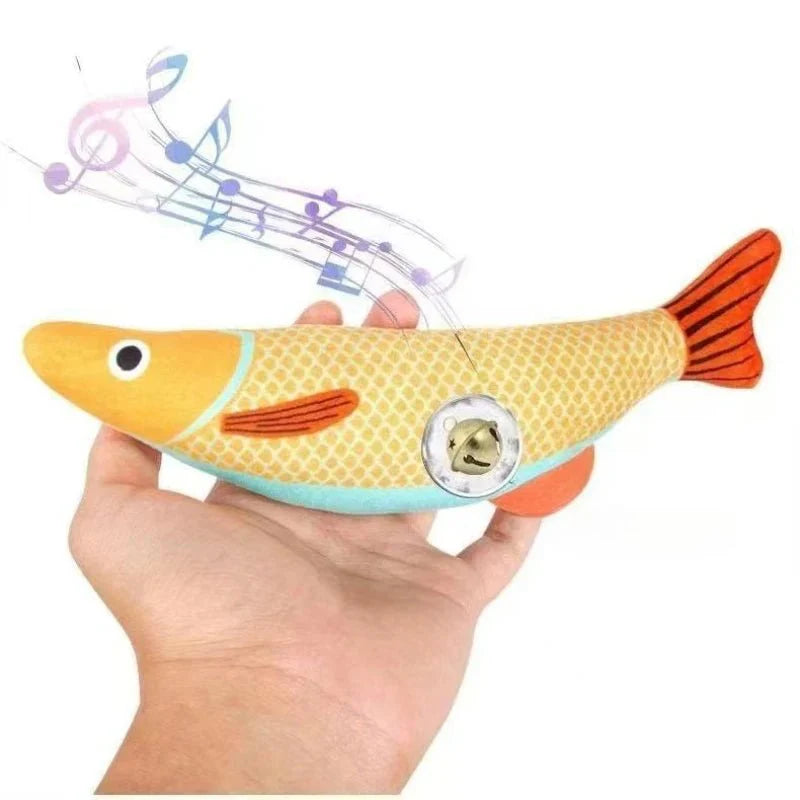 Dailypets Catnip Fish Toy for Cats with Plush Design & Interactive Chewing Fun Daily