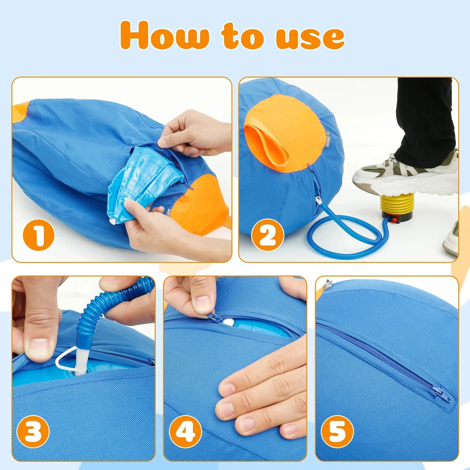 Dailypets Interactive Herding Ball for Dogs with Durable Cover & Pump
