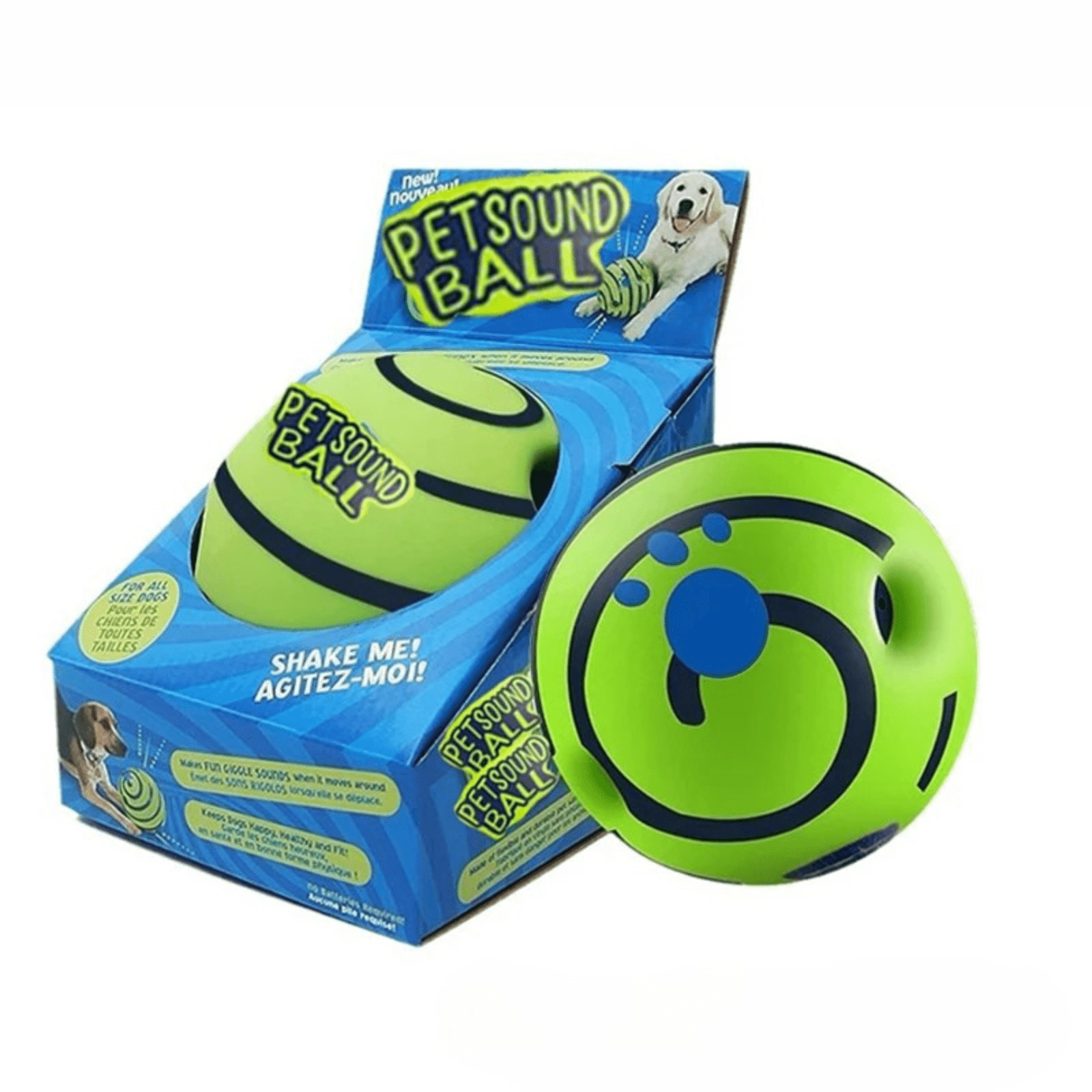 Dailypets Interactive Sound Ball for Dogs – Battery-Free Rolling Dog Toy