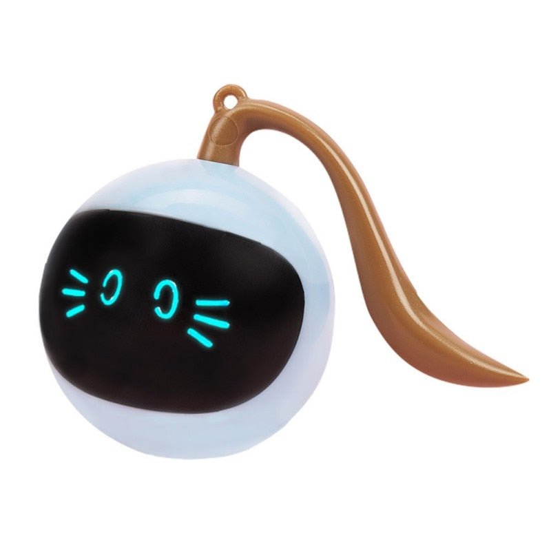 Dailypets Interactive Smart Cat Toy – USB Rechargeable Automatic Rolling Robot with LED