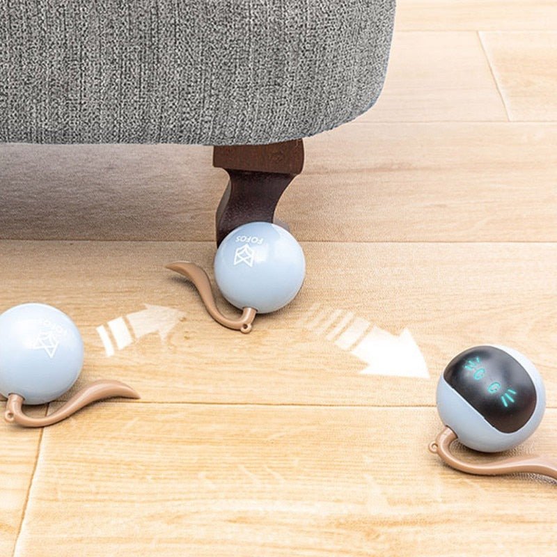 Dailypets Interactive Smart Cat Toy – USB Rechargeable Automatic Rolling Robot with LED