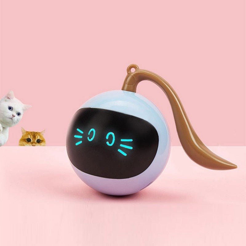 Dailypets Interactive Smart Cat Toy – USB Rechargeable Automatic Rolling Robot with LED