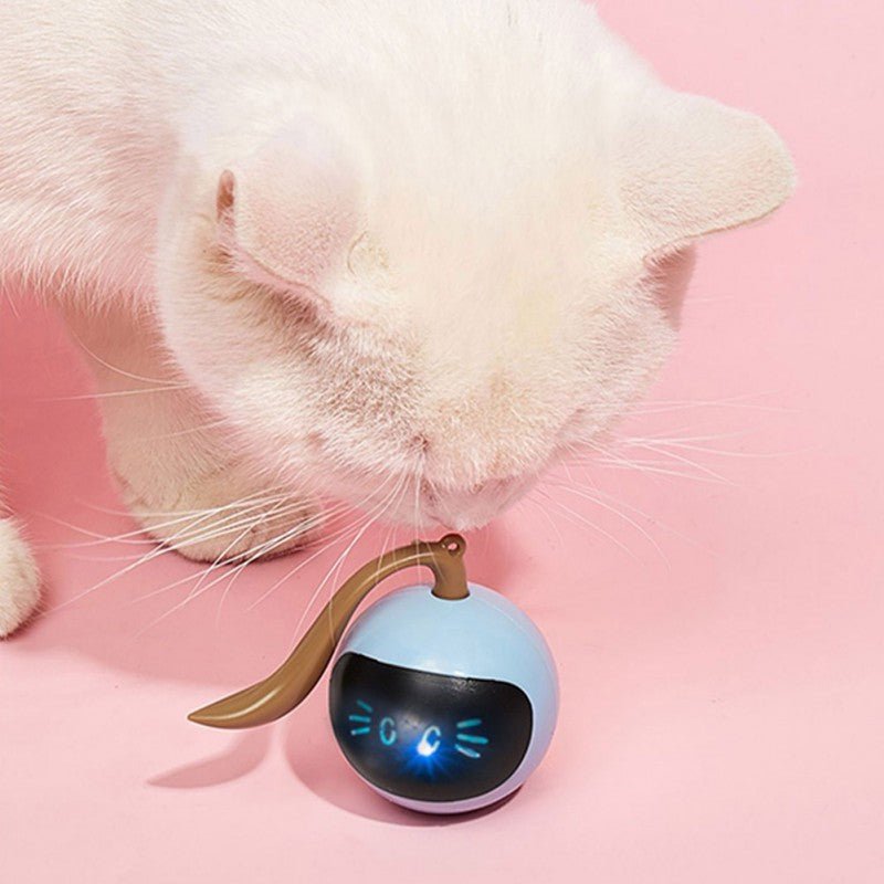 Dailypets Interactive Smart Cat Toy – USB Rechargeable Automatic Rolling Robot with LED